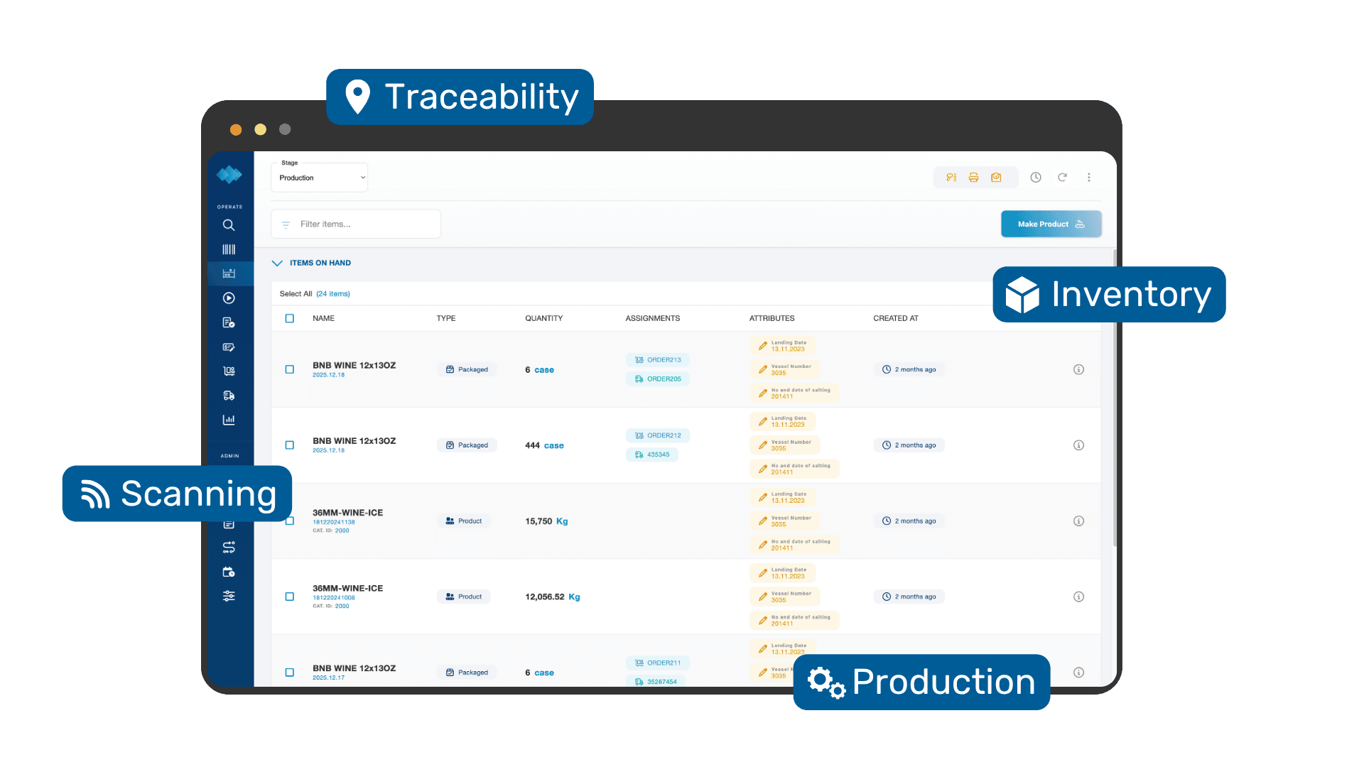 Tracktile platform screenshot